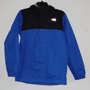 The North Face Resolve 2 Rain Jacket – Boys’ L (14/16), Blue & Black